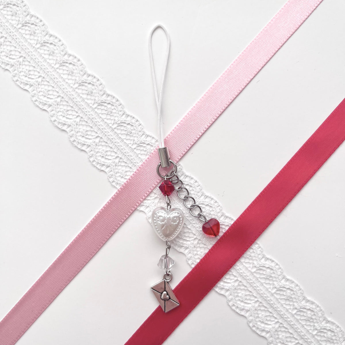 ♡ love letter phone charm ♡