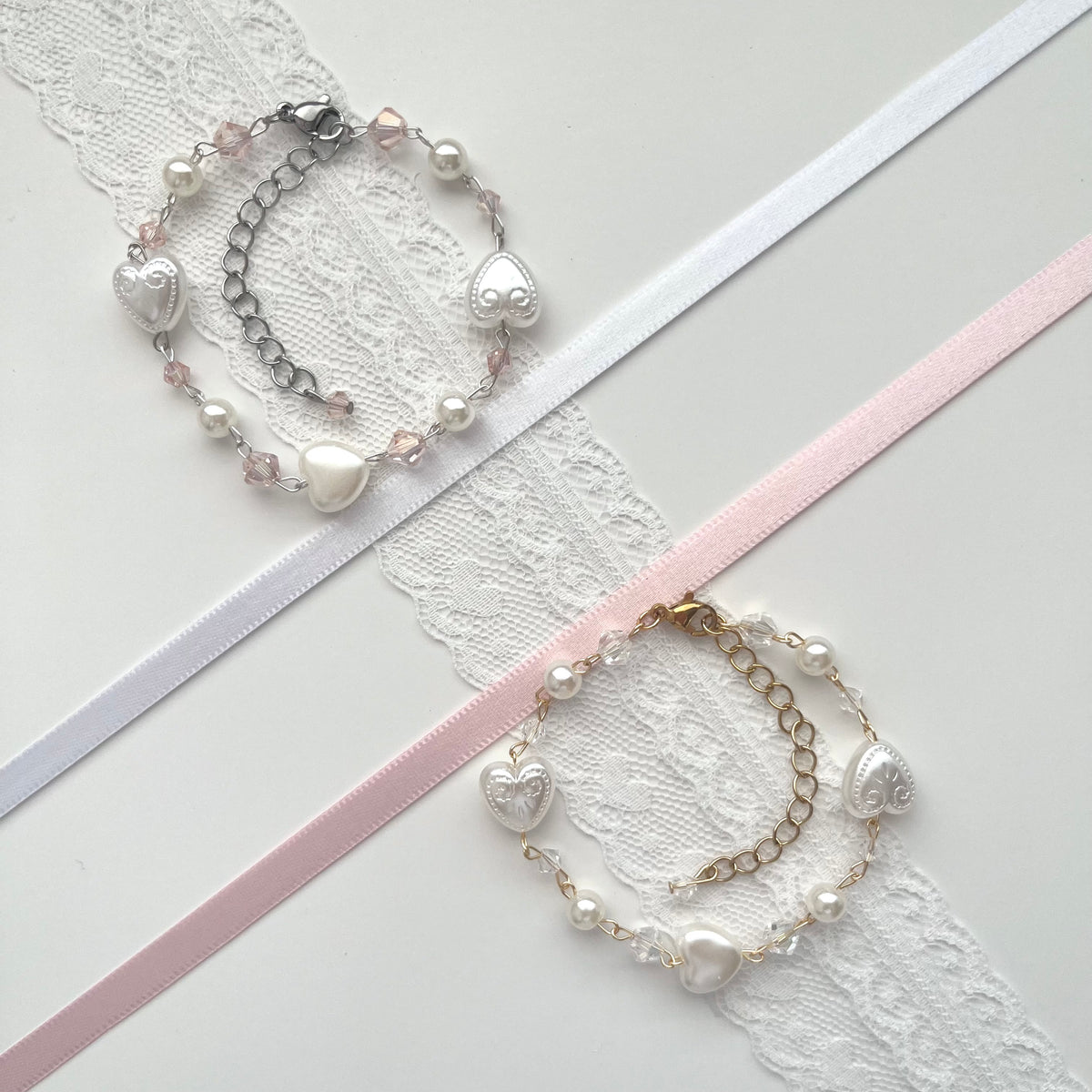 ♡ porcelain heart bracelet ♡