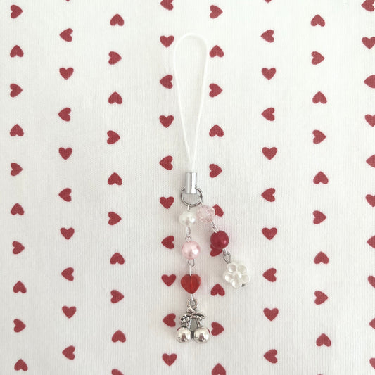 ♡ cherry baby phone charm ♡