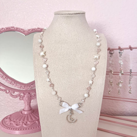 ♡ meet me in the moonlight pendant necklace ♡