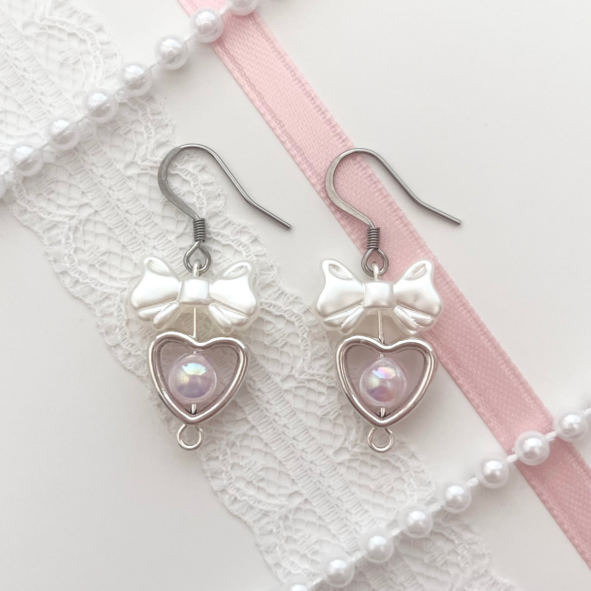 ♡ heart of the sea earrings ♡