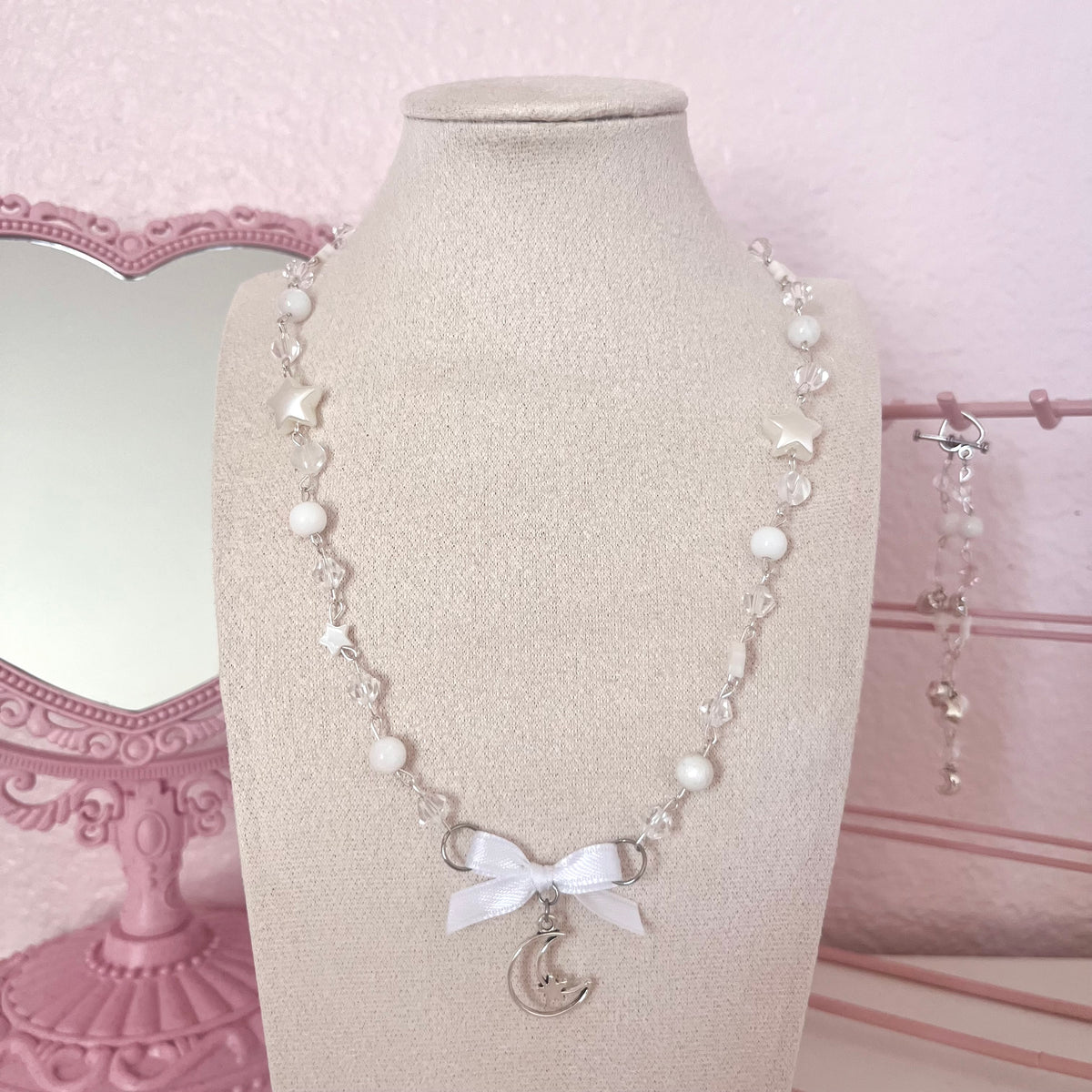 ♡ meet me in the moonlight pendant necklace ♡