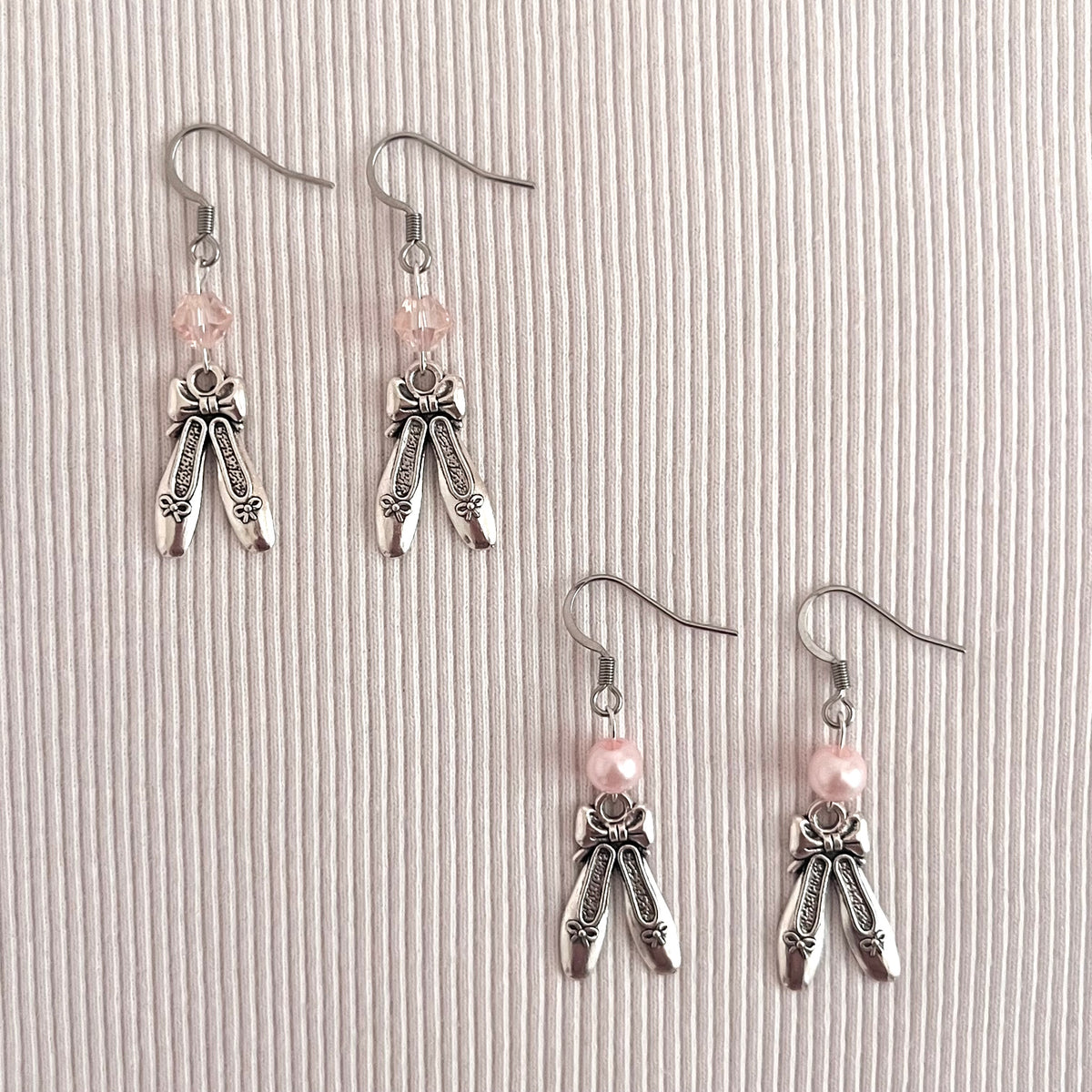 ♡ on pointe earrings ♡
