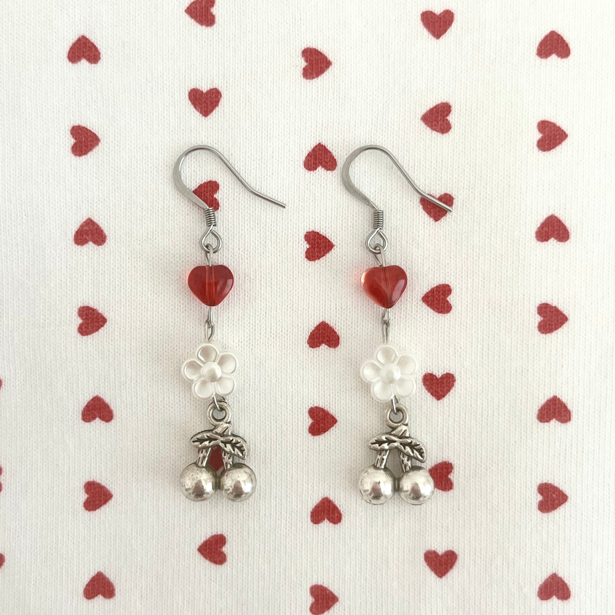 ♡ cherry baby earrings ♡