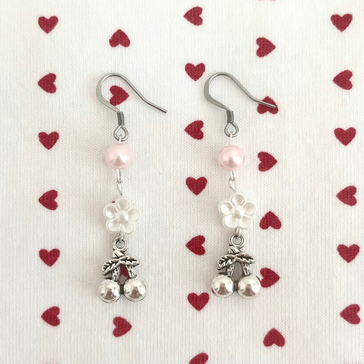 ♡ cherry baby earrings ♡