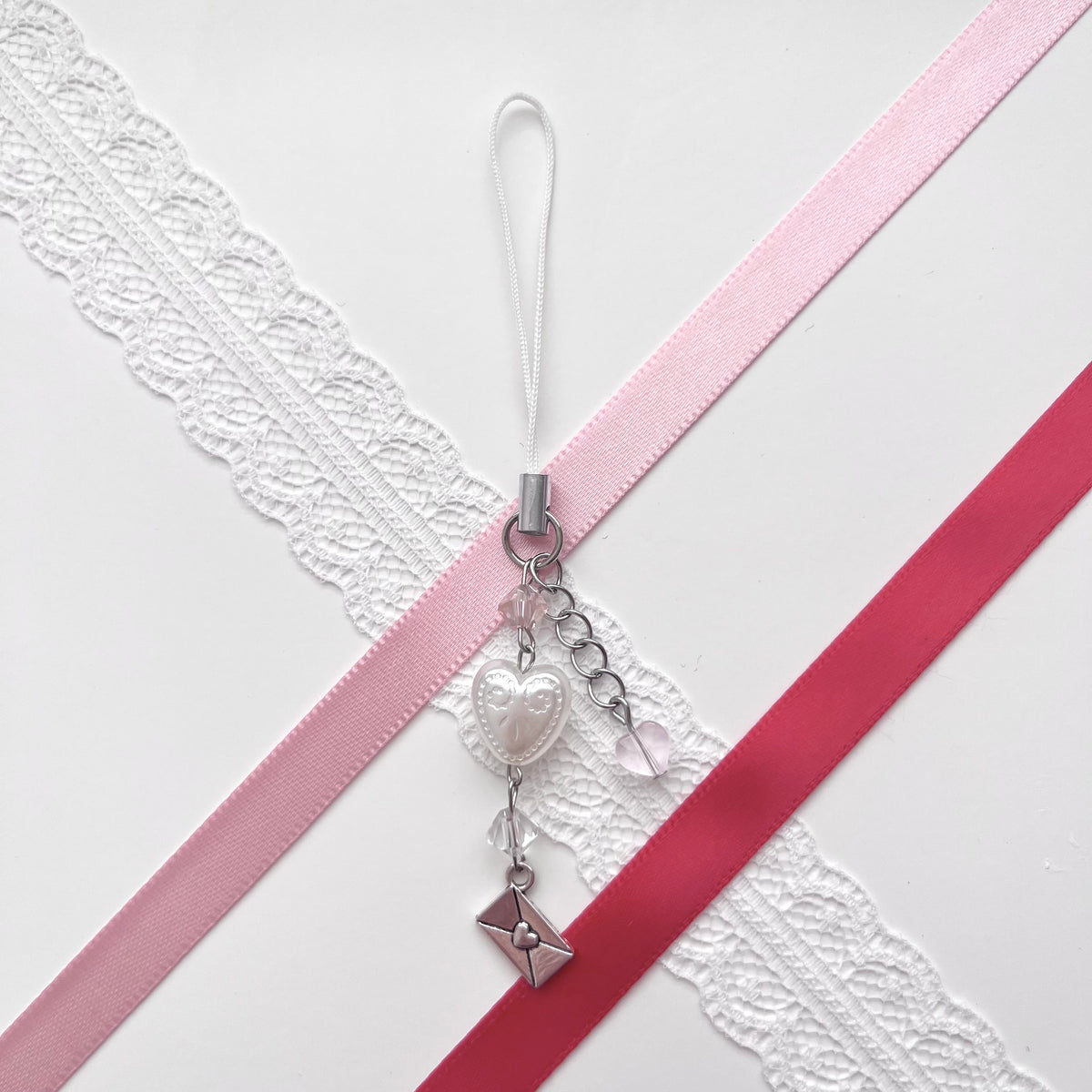 ♡ love letter phone charm ♡
