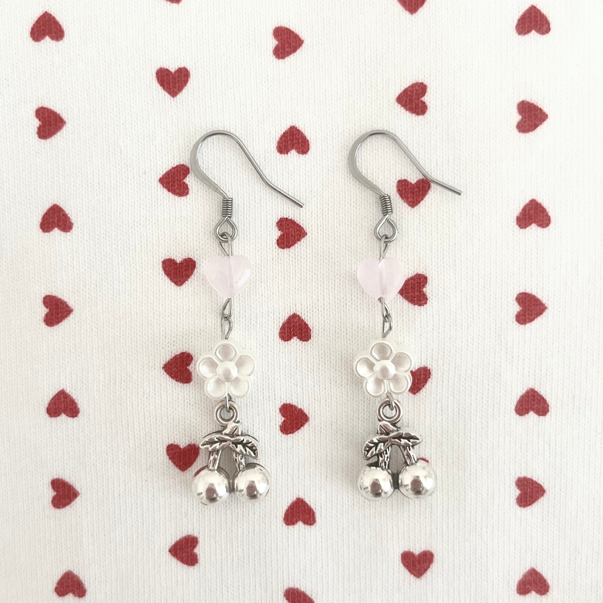 ♡ cherry baby earrings ♡