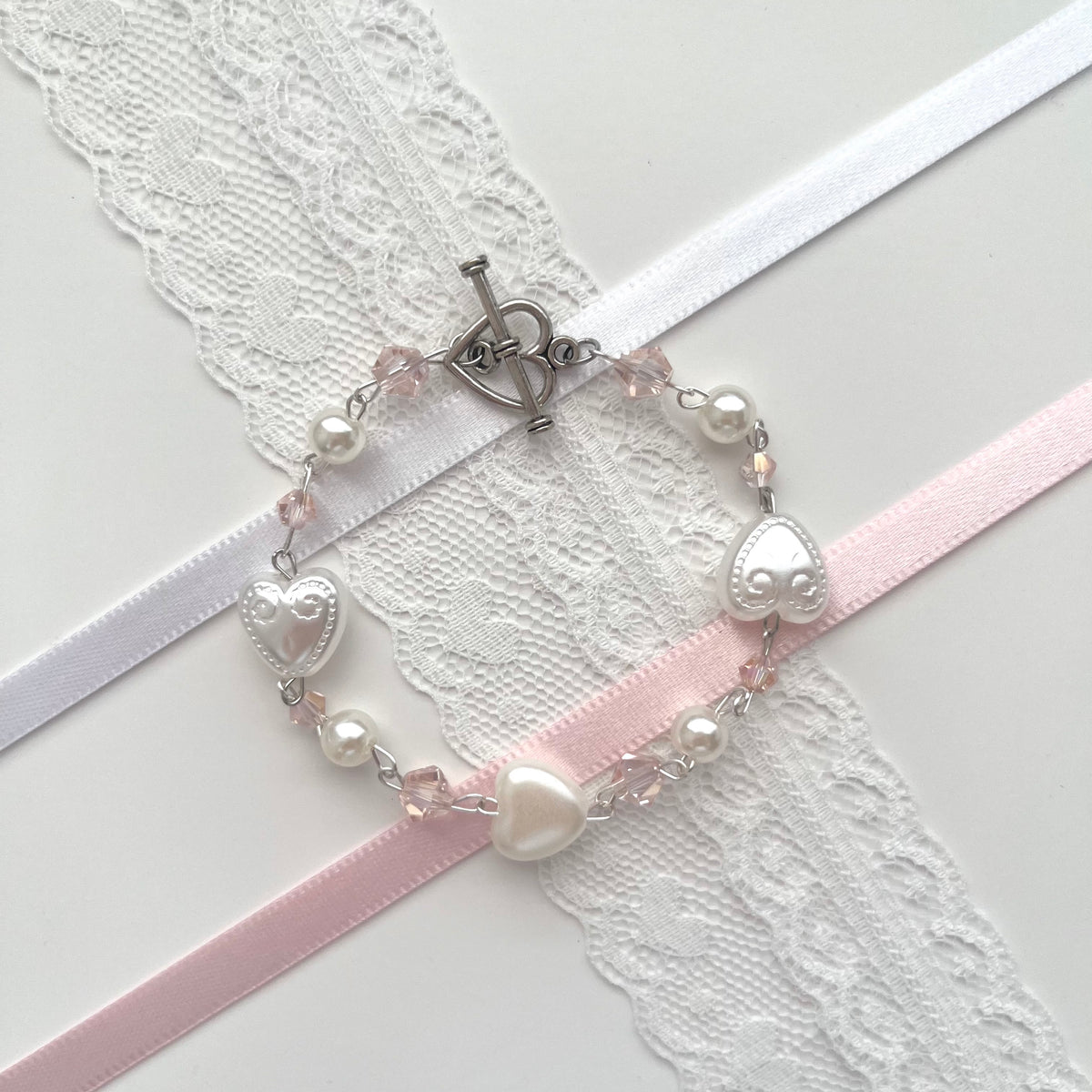 ♡ porcelain heart bracelet ♡