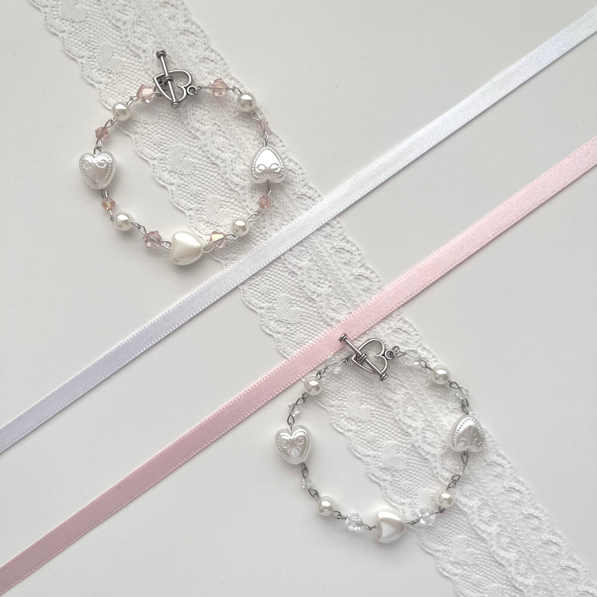 ♡ porcelain heart bracelet ♡
