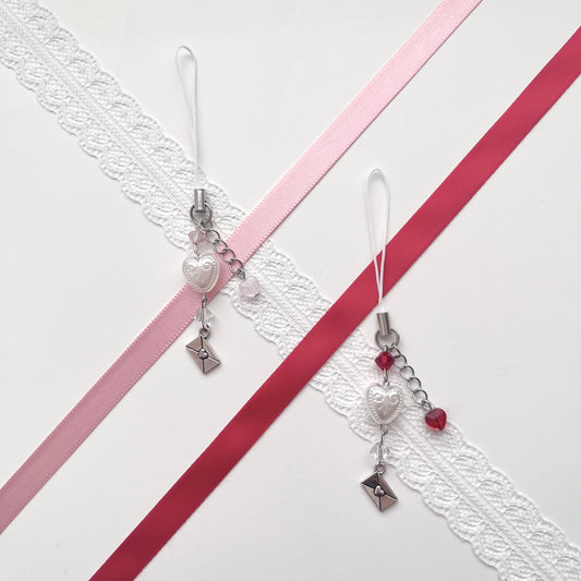 ♡ love letter phone charm ♡
