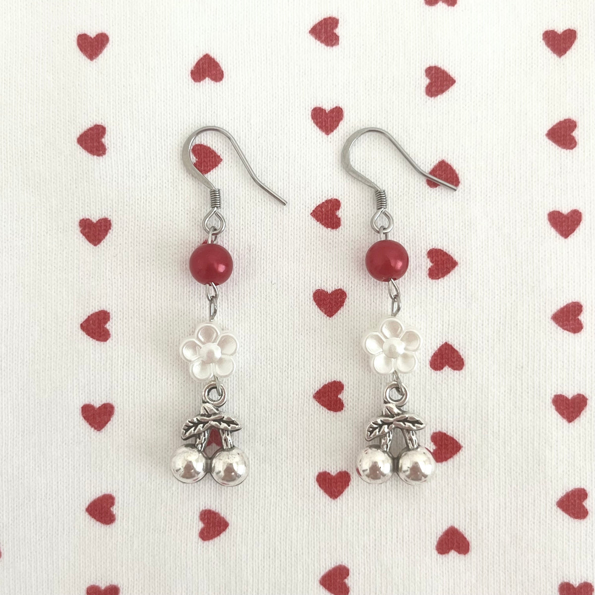♡ cherry baby earrings ♡