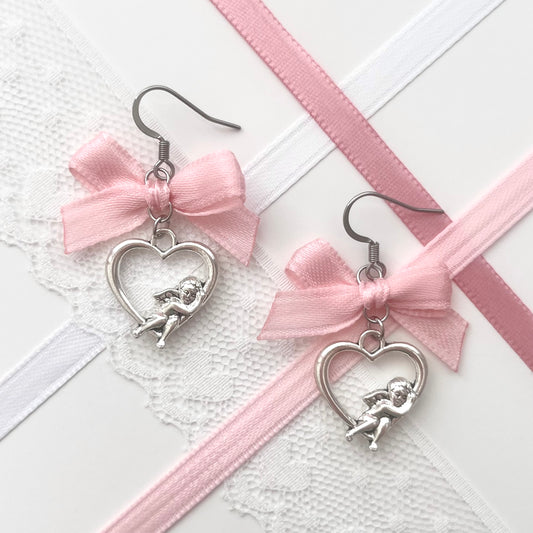 ♡ cupid earrings ♡