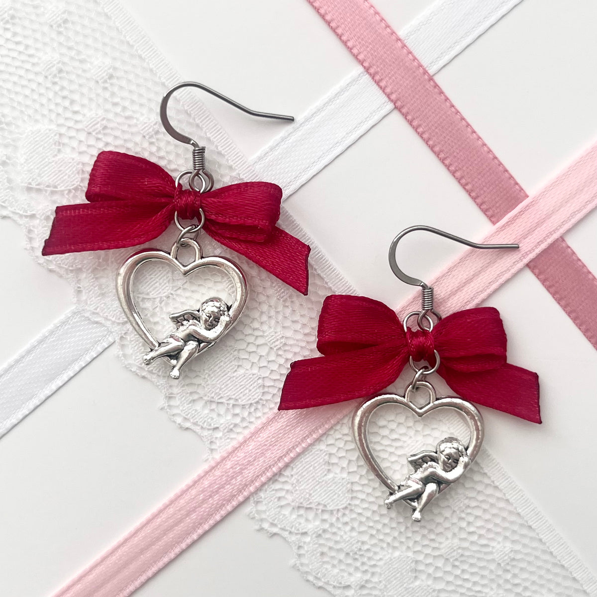 ♡ cupid earrings ♡