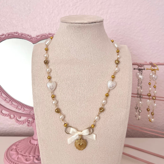 ♡ laced with love necklace ♡