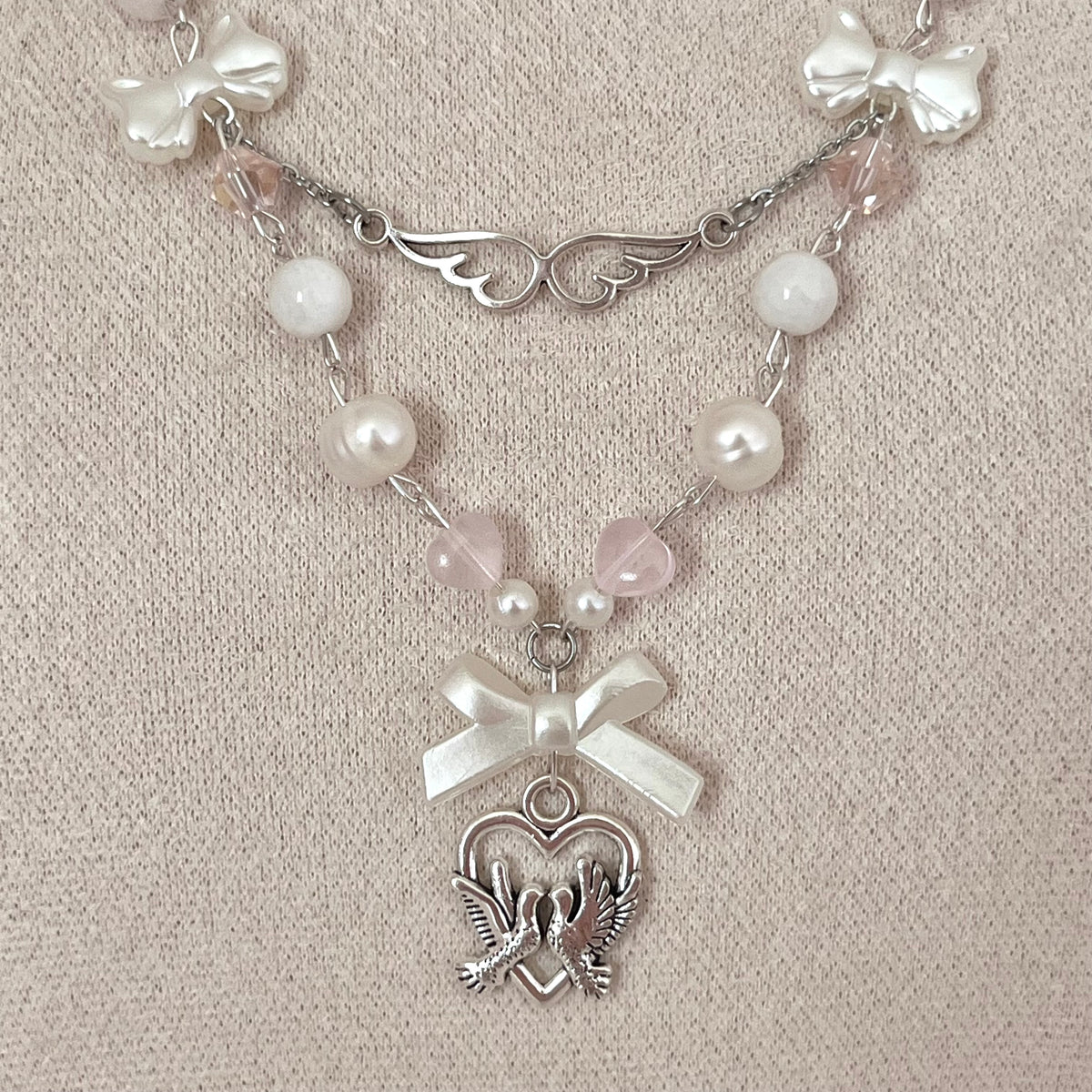 ♡ lovebirds necklace ♡