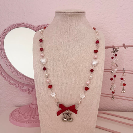 ♡ cherry baby necklace ♡