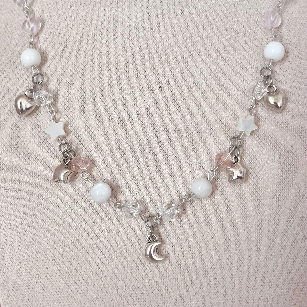 ♡ meet me in the moonlight charm necklace ♡