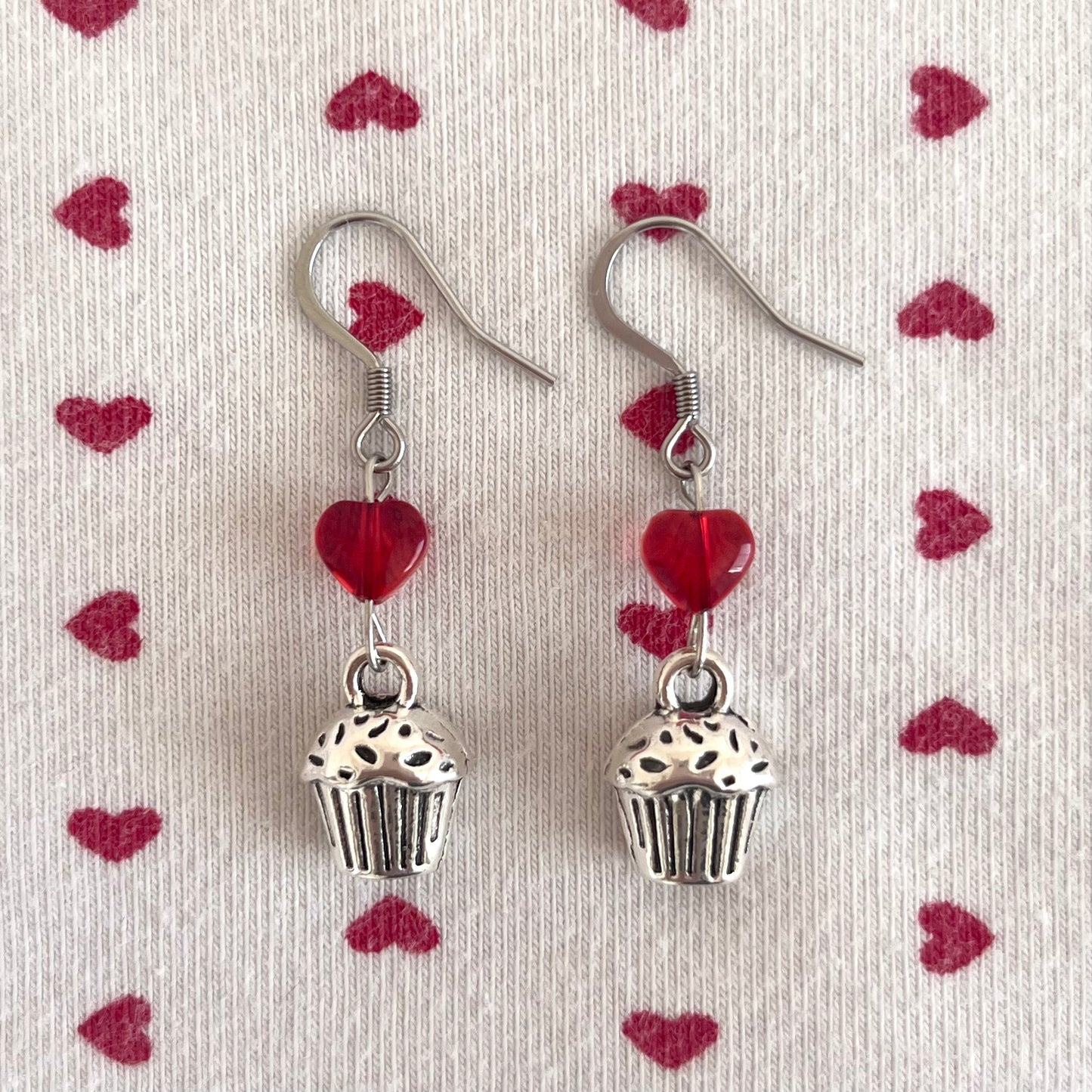 ♡ red velvet earrings ♡