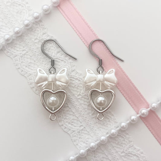 ♡ heart of the sea earrings ♡