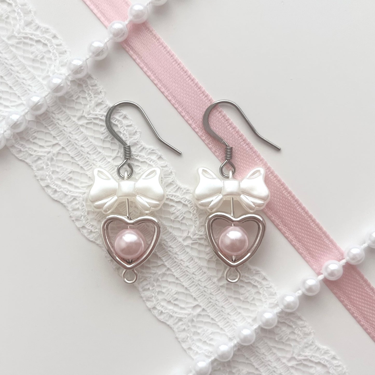 ♡ heart of the sea earrings ♡