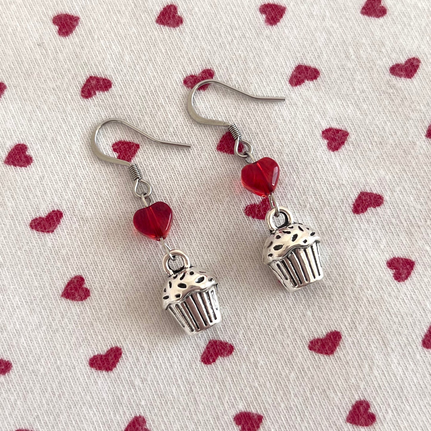 ♡ red velvet earrings ♡